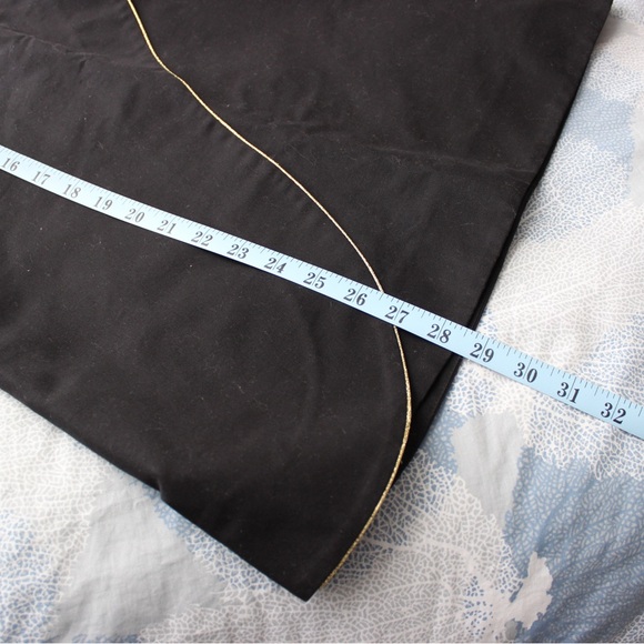 LAST CHANCE Yves Saint Laurent Black Strapless Dress w Metallic Gold Trim - Picture 10 of 10